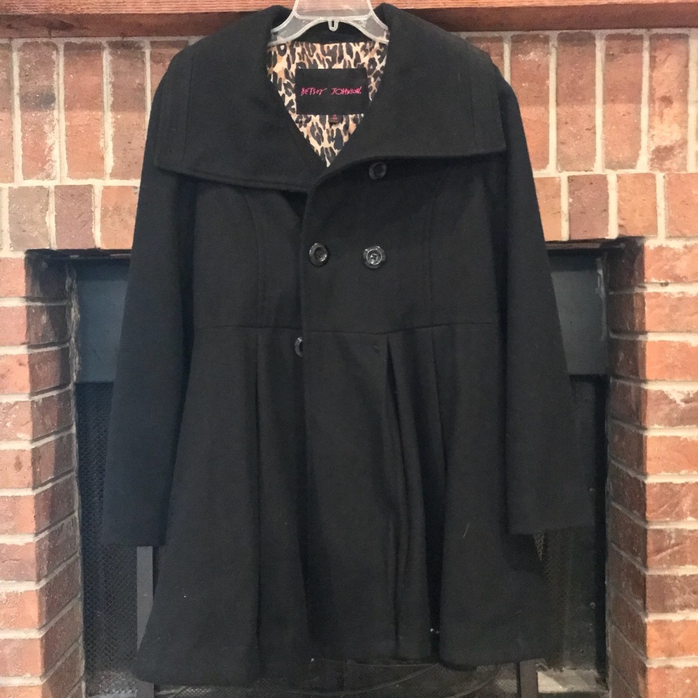 Betsy Johnson wool pea coat